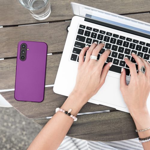 Husa Kwmobile pentru Samsung Galaxy A54 5G, Violet, Silicon, 60797.24