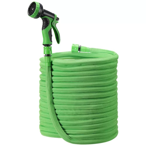 Furtun de gradina extensibil Navaris 15-30m, cu pistol stropire 10 functii, 61949.04