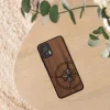 Husa Kwmobile pentru Motorola Edge 30 Neo, Maro/Albastru, Lemn, KWM000018RR002C
