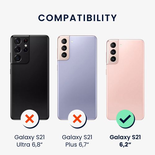 Husa Kwmobile pentru Samsung Galaxy S21, Portocaliu, Silicon, KWM000012BT071C