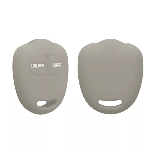 Husa Cheie Auto Kwmobile pentru Mitsubishi 2 Butoane, Gri, Silicon, KWM000008JC004C