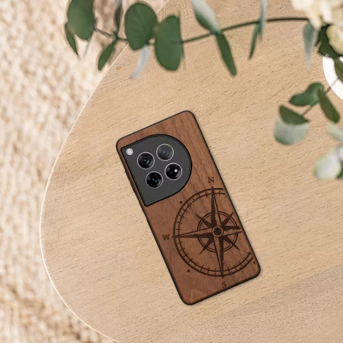 Husa Kwmobile pentru OnePlus 12, Maro, Lemn, KWM000022QB001C