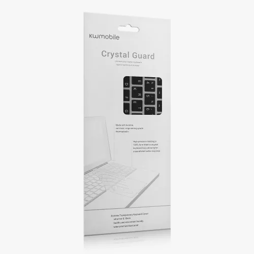 Folie tastatura Kwmobile pentru Apple MacBook Pro M2 14" (2023)/MacBook Pro M3 14" (2023), Negru, Silicon, KWM000025BP001C