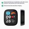Set 2 Huse Kwmobile cu sticla securizata pentru Xiaomi Redmi Watch 3 Active / Redmi Watch 3 Lite, Negru/Albastru inchis, Plastic, KWM000024ZD003C