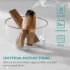 Suport betisoare parfumate Navaris, bol sticla borosilicata, 10x5, 8 cm, transparent, sticla
