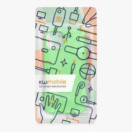 Husa Kwmobile pentru Apple iPhone 15 Plus, Verde, Silicon, KWM000020CB010C