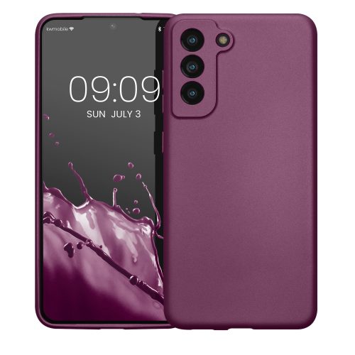 Husa kwmobile pentru Samsung Galaxy S21 FE, Silicon, Mov, 55485.230