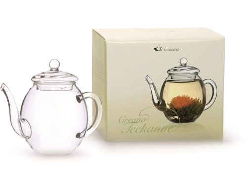 Ceainic din sticla Creano cu capac, 500 ml, rezistent la caldura, turnare fara picurare