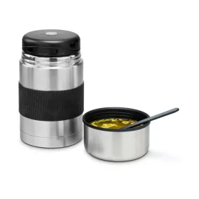   Recipient termos Rominox Urban, 750 ml, inox, capac multifunctional, lingura si curea