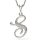 Colier din argint cu pandantiv Initiala S