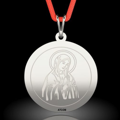 Pandantiv din argint cu snur model Banut ortodox 1