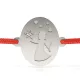 Bratara din argint cu snur model Ingerul Vestitor