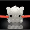 Bratara din argint cu snur model Elefant Dantelat