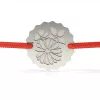 Bratara din argint cu snur model Buchet de Flori
