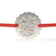 Bratara din argint cu snur model Buchet de Flori