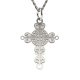 Lantisor cu pandantiv din argint model Cruce crestina