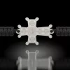 Bratara din argint cu snur impletit model Ortodox 05