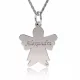 Lantisor din argint cu pandantiv model Ingeras