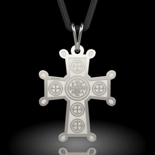 Pandantiv din argint cu snur model Ortodox 19