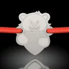 Bratara din argint cu snur model Love little bear