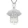 Lantisor cu pandantiv din argint model Tricou de fotbal