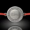 Bratara din argint cu snur model Magic Coin cristale