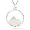 Colier din argint model Munti