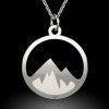 Colier din argint model Munti