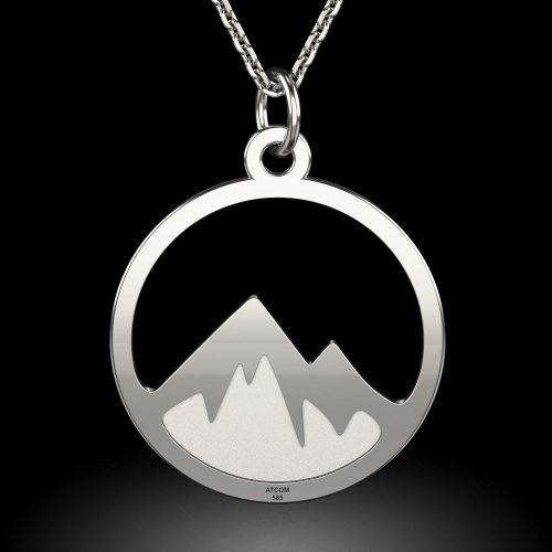 Colier din argint model Munti