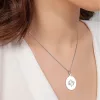 Lantisor cu pandantiv din argint model Pesti