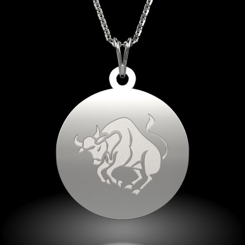 Lantisor cu pandantiv din argint model Taur