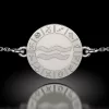 Bratara cu lantisor din argint model Aquarius