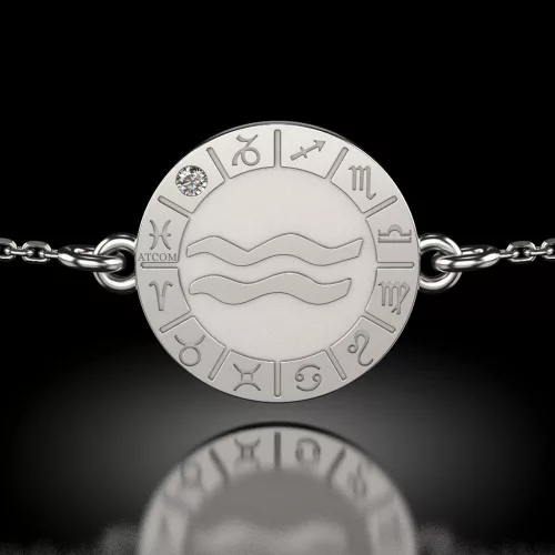Bratara cu lantisor din argint model Aquarius