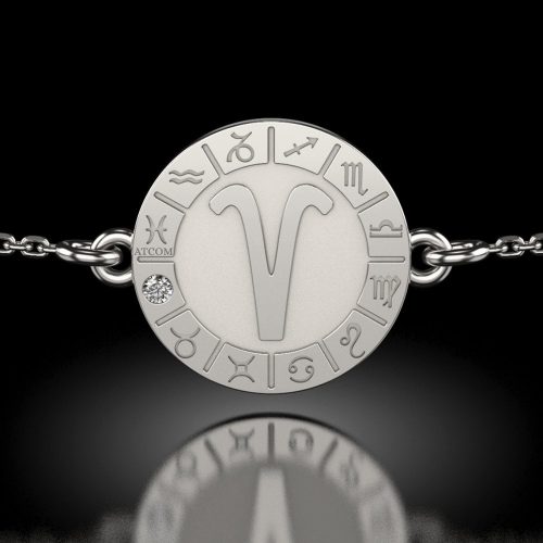 Bratara cu lantisor din argint model Aries