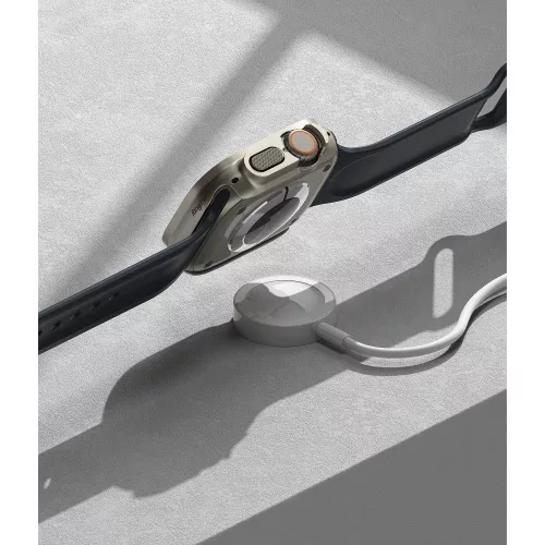 Set 2 Huse de protectie Ringke pentru Apple Watch Ultra 1/2 (49 mm) Transparent/Gri Titan