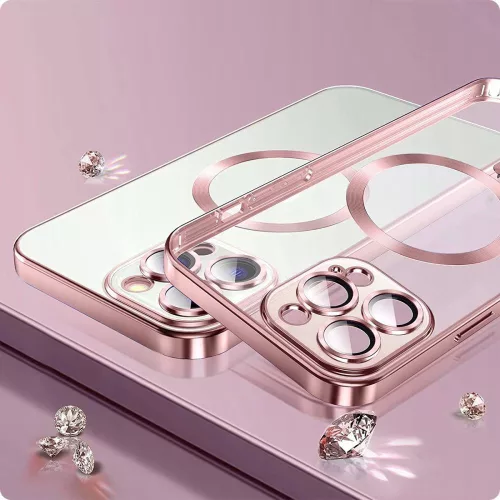 Husa Tech-Protect Magshine MagSafe pentru Apple iPhone 15 Pro Max Albastru inchis